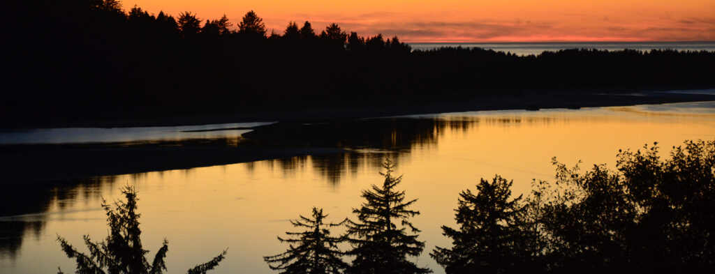 Salmon River Wooden Kayak Sunset 1800x690