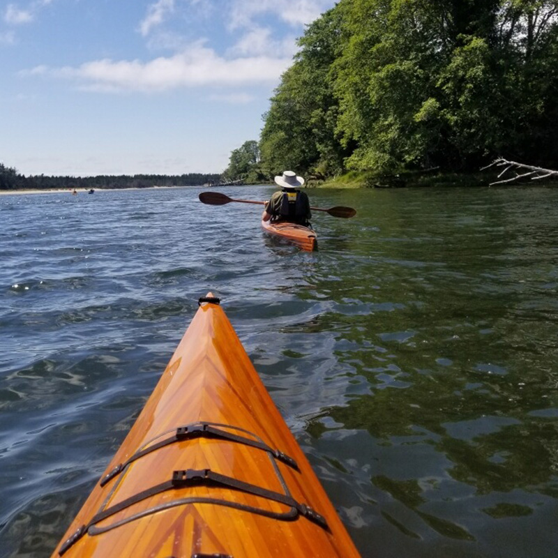 Salmon River Wooden Kayak Company - Kayaker 1